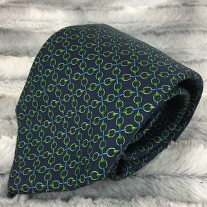 Brooks Brothers 346 silk tie - blue/green links
